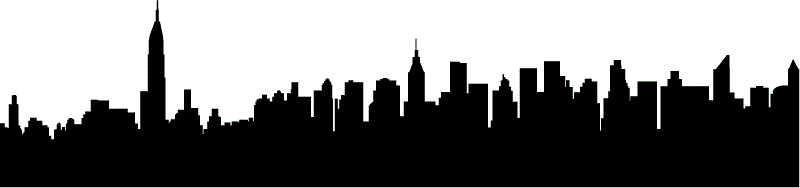 picture of the new york skyline with the names of all the seven sister colleges
